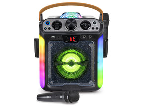 Groove DISCO •  Bluetooth Karaoke Machine with Disco Ball & Lights